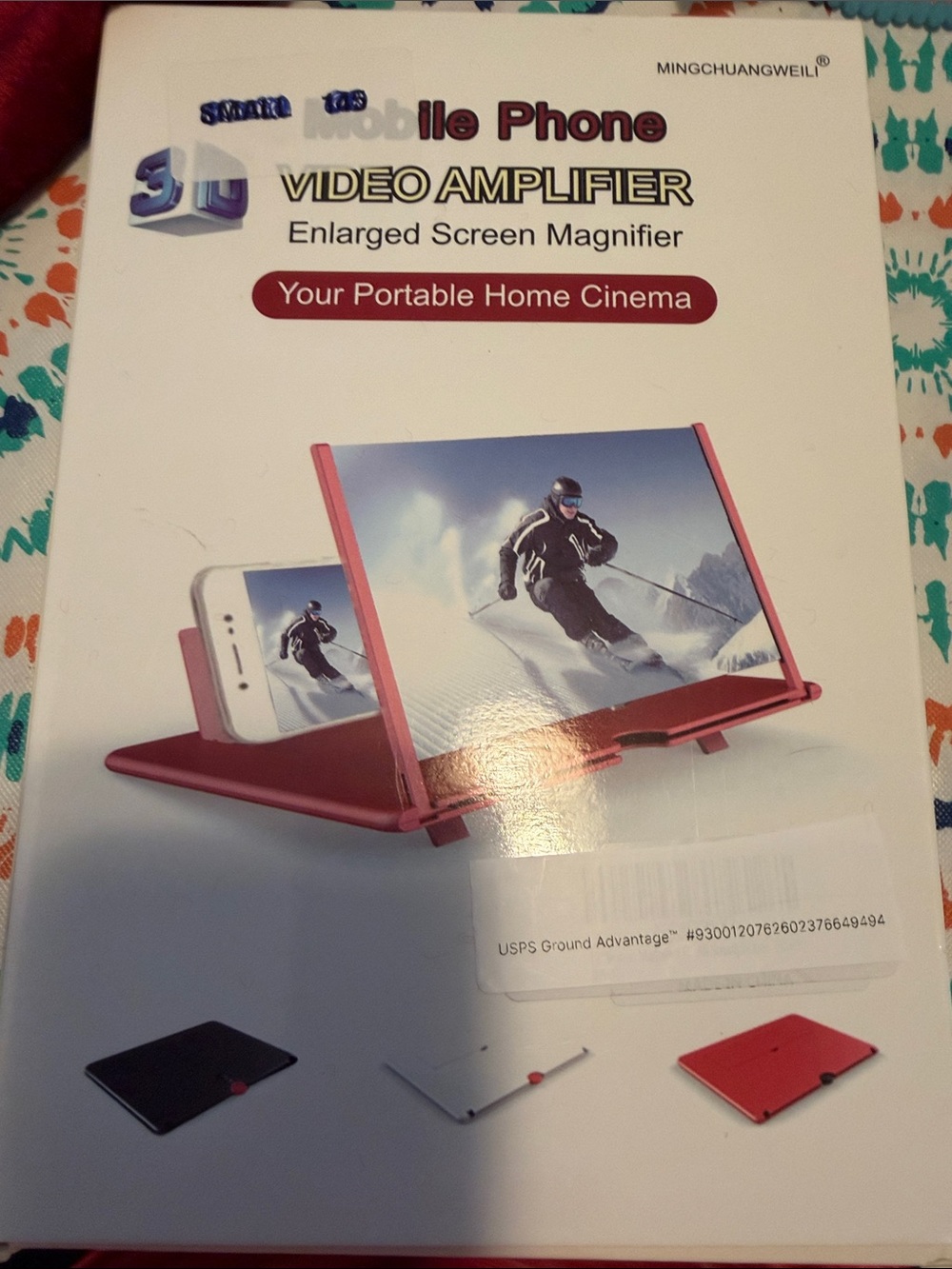 Portable Pink Phone Screen Magnifier – Mobile Video Amplifier